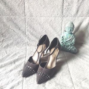 BCBGeneration studded pointy toe heels